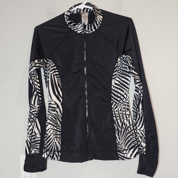 Tommy Bahama Black and White Zebra Coverup - Picture 1 of 16